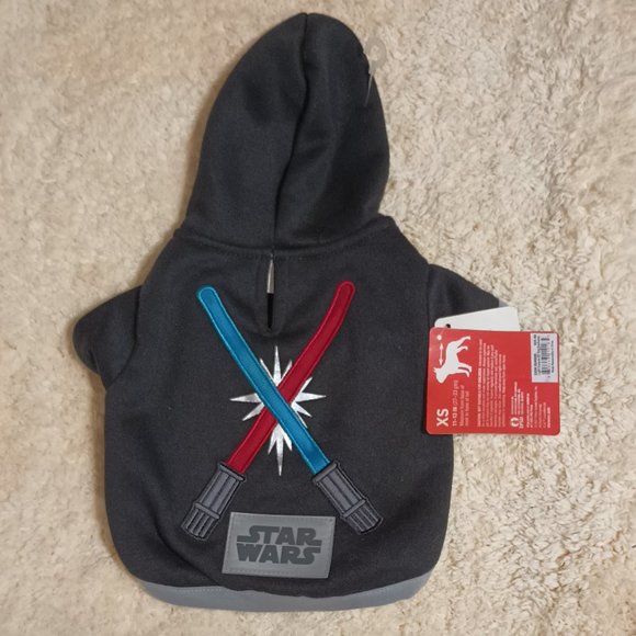 Petco Star Wars Light Sabers Dog Hoodie (Size: XS fits dogs 11-13 inches long) - Picture 2 of 5
